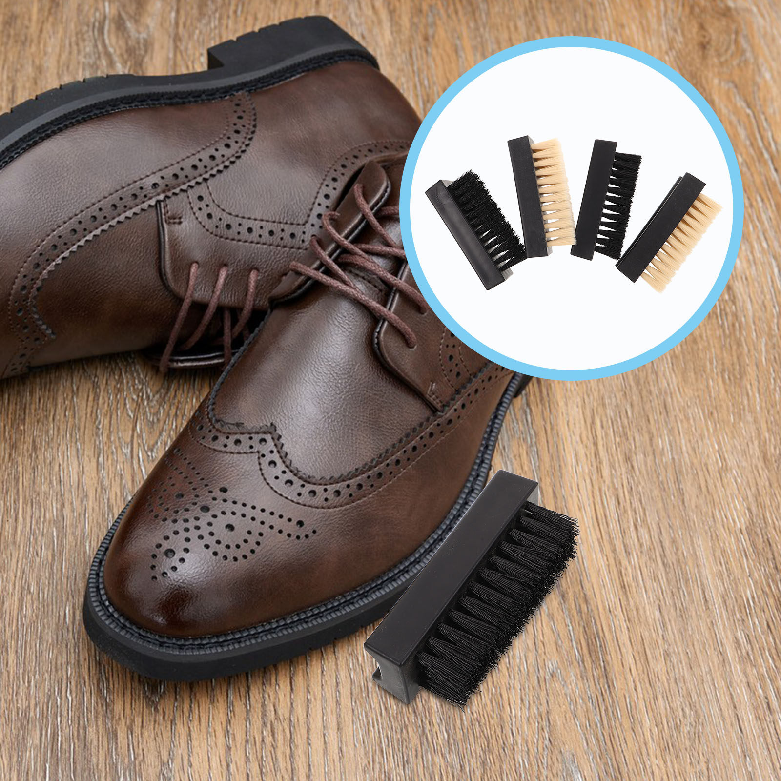 Sneaker Care Clean - Set di 4 Spazzole Multifunzione per