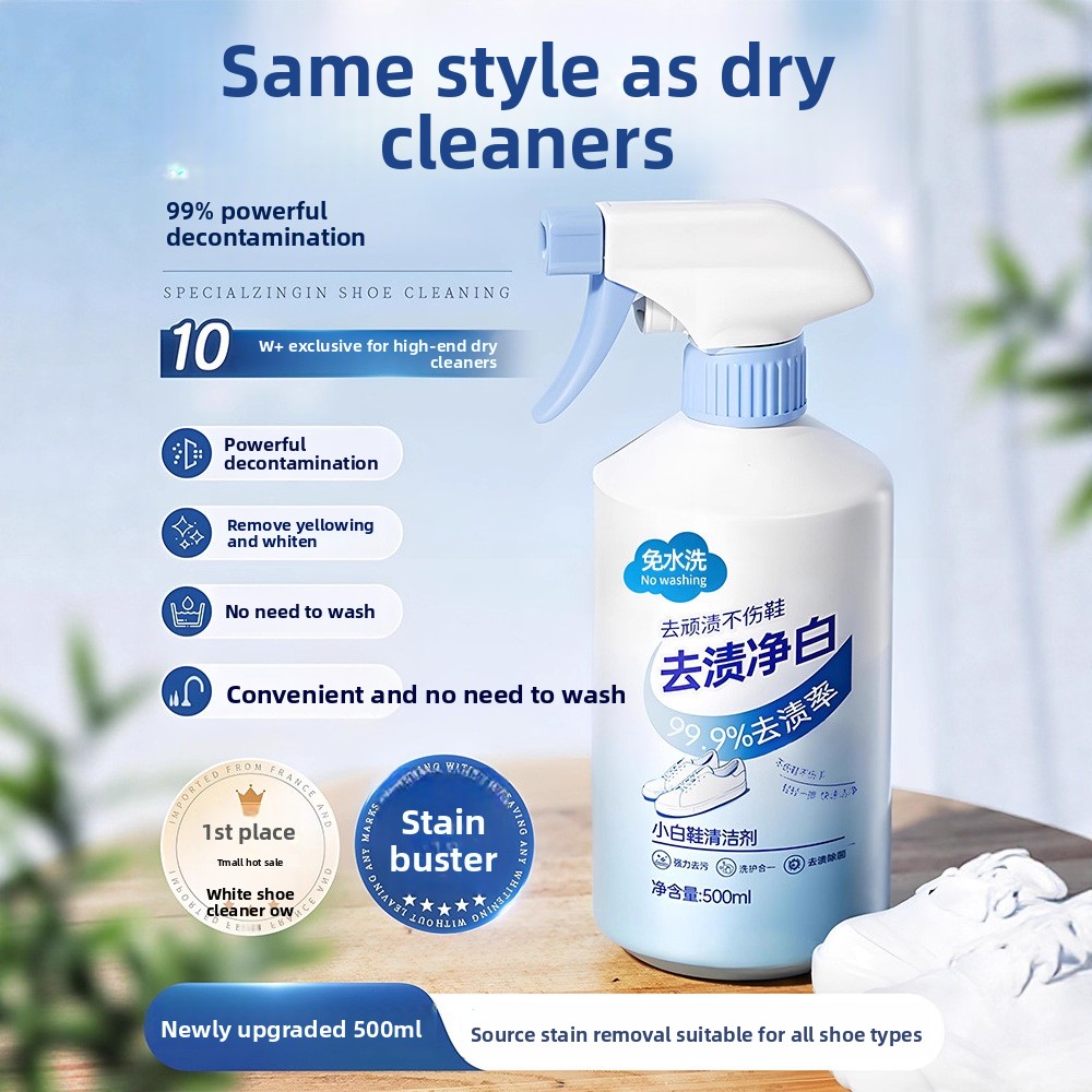 Sneaker Care Clean - Detergente per scarpe bianche da 500ml,