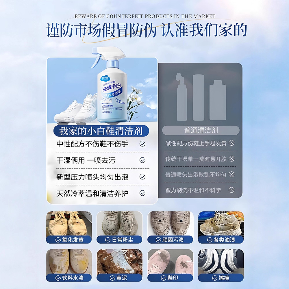Detergente per scarpe bianche  - Sneaker Care Clean recensione e prezzo